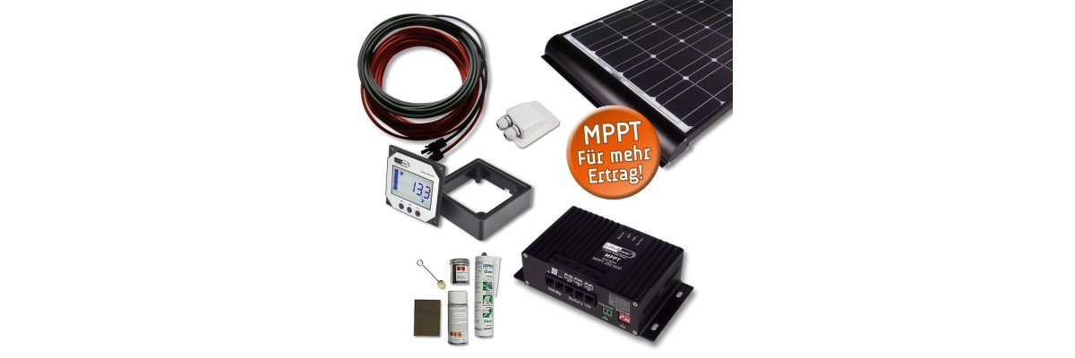 LiMoPower® Wohnmobil Solaranlagen mit MPPT Solarladeregler DUO 165 / DUO 350 - 