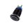 Druckschalter mit LED GRÜN - 3V - 1NO 1NC - Durchmesser 19mm - Farbe: Schwarz