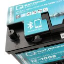 LiFePo4 Akku 12V / 100Ah - Smart BMS mit Bluetooth