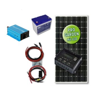 110 Watt Photovoltaikbausatz PROGarden 300W-230V - Garten-Set - Inselanlage