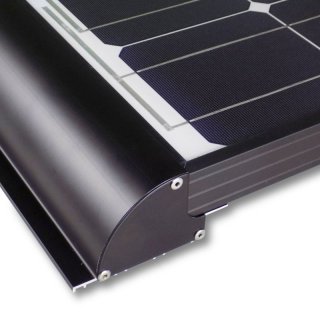 LiMoPower® Solarspoiler-Set aus Aluminium - Schwarz - Länge: 630 mm